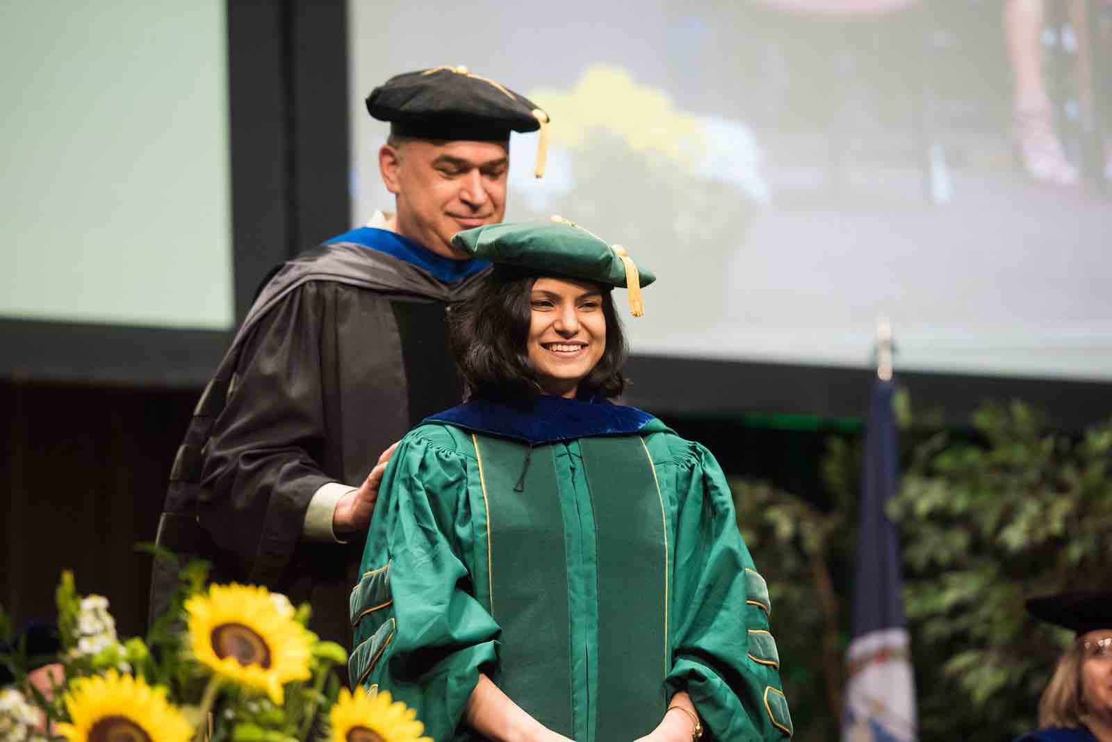 CS PhD Graduate being Hooded